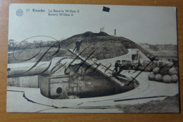 Knokke Batterij Willem II Batterie Canon  N° 25 - Materiale