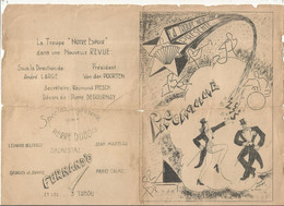 Programme , La TROUPE "NOTRE ESPOIR" Dans Une Nouvelle Revue , 1944 , Illustration: P. Degournay, Frais Fr 1.75 E - Programma's