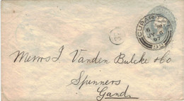 Bank Of Scotland - Cupar, Schottisch-gälisch Cupar Fìobha 1892 > Gand - Briefträger-Stempel - Wachssiegel - Covers & Documents