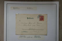 AC16 ELSASS ALSACE BELLE CARTE 1906  MUNSTER POUR COLOMBELLES FRANCE+ AFFRANCH. INTERESSANT - Other & Unclassified