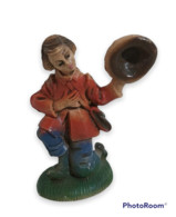 08296 Pastorello Presepe - Statuina In Plastica - Viandante - Christmas Cribs