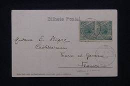 BRÉSIL - Affranchissement De Rio De Janeiro Sur Carte Postale En 1905 Pour La France - L 107982 - Cartas