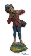 08346 Pastorello Presepe - Statuina In Plastica - Musicante - Christmas Cribs