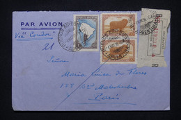 ARGENTINE - Enveloppe En Recommandé De Buenos Aires Pour  Paris Par Avion ( Cie Condor ) En 1938 - L 107996 - Cartas & Documentos