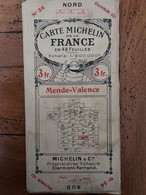 CARTE MICHELIN MENDE VALENCE  N°36 AU 1/200 000e - Roadmaps