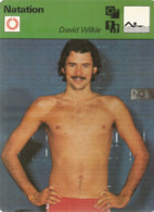 AS / Vintage SPORT Ancienne IMAGE Carte De Collection 1978  / NATATION David WILKIE  SRI LANKA Homme Torse Nu Nage - Swimming