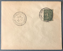 France N°130 Sur Enveloppe TAD VERSAILLES - CONGRES *POSTES* 17.1.1920 - (W1046) - 1877-1920: Periodo Semi Moderno