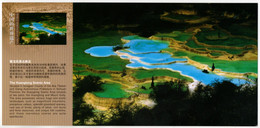 China Huanglong Scenic Area UNESCO New Postcard With Detachable Miniature - China