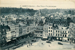 Lisieux * La Place Thiers Et Vue Panoramique * Coiffeur - Lisieux