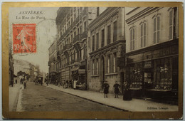 ASNIERES La Rue De Paris - Arnières