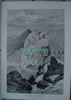 D101 114 Ernst Platz: Trettachspitze Allgäuer A. Riesenbild 28 X 40 Cm Druck 1899!! - Autres & Non Classés