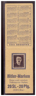 Dt- Reich (022458) Propaganda, Markenheft, Hitler- Marken, Keine Wert Sondern Dekorationsmarken, Ungebraucht - Storia Postale