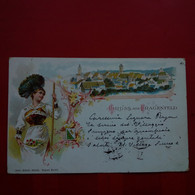 GRUSS AUS FRAUENFELD CACHET FRANCE ET MOSCOU RUSSIE 1900 - Frauenfeld