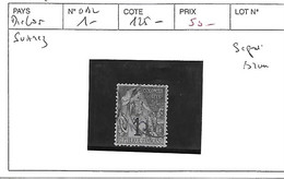 DIEGO SUAREZ N° 1 * - Unused Stamps
