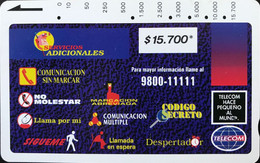 COLOMBIE  -  Phonecard  -  Tamara  - Servicios Adicionales -  $ 15.700 - Kolumbien