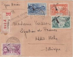 COTE DES SOMALIS : PA . " DJIBOUTI - ADDIS ABEBA " . 4 ème SERVICE . 1931 . - Briefe U. Dokumente