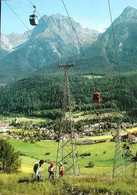 SCUOL Seilbahn Scuol-Motta Naluns Briefmarke Postauto - Scuol