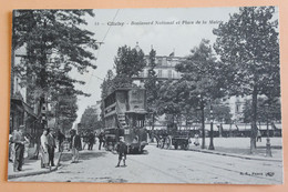Delcampe - Cichy  Boulevard National Et Place De La Mairie - Clichy