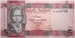 Soudan Du Sud - 5 Pounds - 2015 - PICK 11a - NEUF - South Sudan