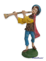 08654 Pastorello Presepe - Statuina In Plastica - Musicante - Weihnachtskrippen