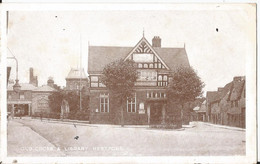 CPA -  Angleterre - Hertfordshire  - Old Cross Library  Hertford - Hertfordshire