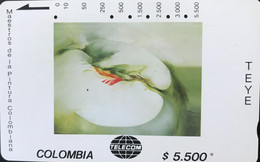 COLOMBIE  -  Phonecard  -  Tamara  - Pintura - Teye -  $ 5.500 - Colombia