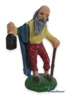 09684 Pastorello Presepe - Statuina In Plastica - Uomo Con Lanterna - Presepi