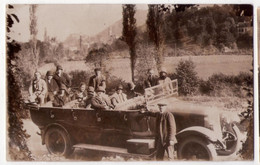 Delcampe - 8918 - C.photographique Sans Titre - Autocar De Tourisme Décapotable ( Chauffeur Et Passager ) Non Situé - - Busse & Reisebusse