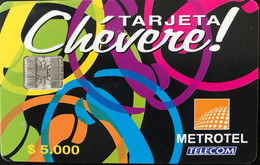 COLOMBIE  -  Chipcard  -  Chévere  -  Metrotel  -  $ 5.000 - Colombia