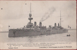 Antwerpen Blijde Intrede Der Koninklijke Familie De Marseilaise Fransche Kruizer Kruiser Oorlogsschip Cruiser - Tankers