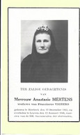 Doodsprentje - Anastasie Mertens - Bierbeek 1962 - Leuven 1916 Met Foto. - Devotion Images