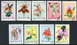 POLAND 1965 Orchids Used.  Michel 1612-20 - Usados