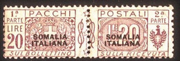 SOMALIA 1926 PACCHI POSTALI 20 L. SASSONE N.53  ** MNH - Somalie