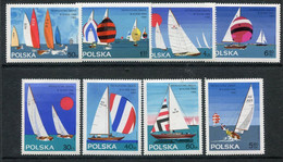 POLAND 1965 Finn Class Sailing Championship MNH / **.  Michel 1587-94 - Unused Stamps