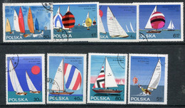 POLAND 1965 Finn Class Sailing Championship Used.  Michel 1587-94 - Used Stamps