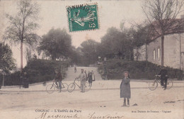 Cpa COGNAC L ENTREE DU PARC 1912 - Cognac