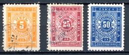 Bulgarie   Y&T   T 7 - 9   Obl.    ---    Belles Marges  --  Excellent état. - Timbres-taxe