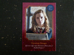 CARTE AUCHAN HARRY POTTER 3/90 HERMIONE GRANGER - Harry Potter