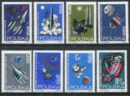 POLAND 1964Space Exploration MNH / **.  Michel 1553-60 - Unused Stamps