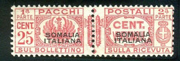 SOMALIA 1928 PACCHI POSTALI 25 C.SASSONE N. 56  * GOMMA ORIGINALE - Somalia