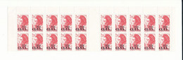 FRANCE - N° 2530 -  0.31 ECU -  Bloc De 20 Timbres - 1982-1990 Liberté (Gandon)