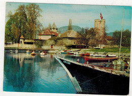 Port Et Château De Tour De Peilz. (viaggiata Per La Francia, 1963) - La Tour-de-Peilz