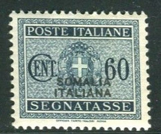 SOMALIA 1934 SEGNATASSE 60 C. * GOMMA ORIGINALE - Somalië