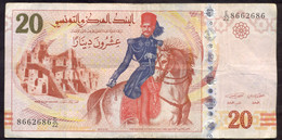 Tunise 20 Dinars 2011 VF P- 93b - Tunisie