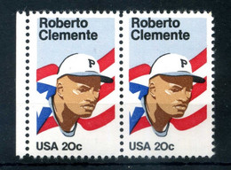1984 STATI UNITI SET MNH ** ROBERTO CLEMENTE In Coppia - Unused Stamps
