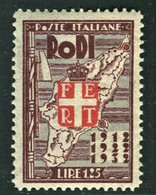 EGEO 1932  VENTENNALE DELL'OCCUPAZIONE 1,25 L. * GOMMA ORIGINALE - Egée