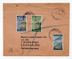 1948. YUGOSLAVIA,SERBIA,N.SAD TO LONDON,GREAT BRITAIN,UK,AIRMAIL,REGISTERED COVER - Airmail