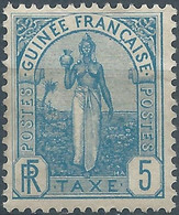 French Guinea,France (old Colonies And Protectorates) Guinee Postes TAXE 5FR ,Gum - Altri & Non Classificati