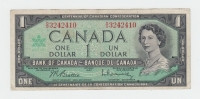 Canada 1 Dollar 1967 VF+ CRISP Banknote P 84b 84 B - Canada