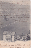 SUISSE - FLEURIER - Vue Aerienne - Hotel Pension Beau Site J Kaufmann Proprietaire Carte Pub De L'Hotel - Fleurier